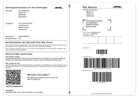 wardow retourenschein